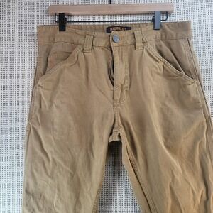 Ridgecut Toughwear Pants‎ Mens 34x32 Brown Canvas Carpenter Work Utility Stretch